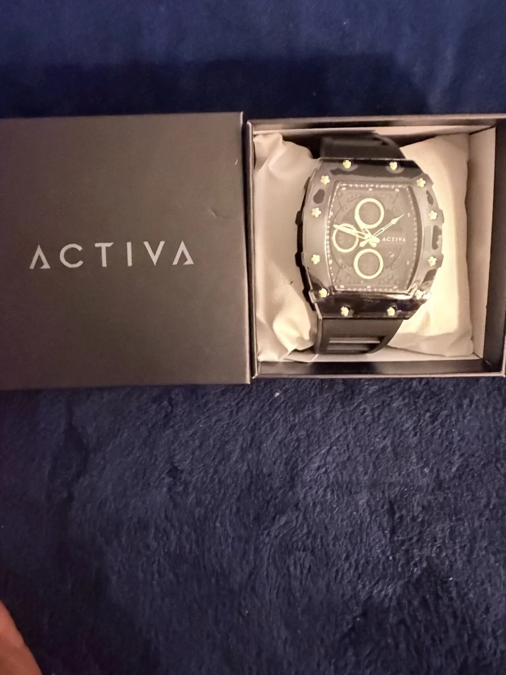 ACTIVA Invicta Black and Gold Chronograph Watch